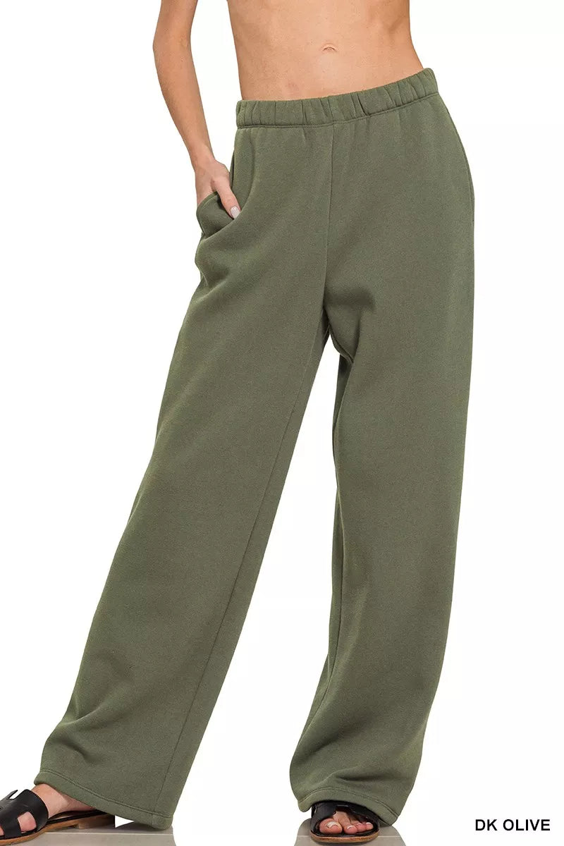 28990e4317d54085bac8e35bfaa69b50-Max-Origin Zenana Fleece Sweatpant with Pockets - Image 1