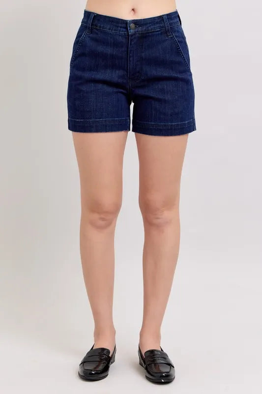 3bd1f3dc02b74021b23cc56857c8306b-Max-Origin Judy Blue High Waist Denim Shorts - Image 1