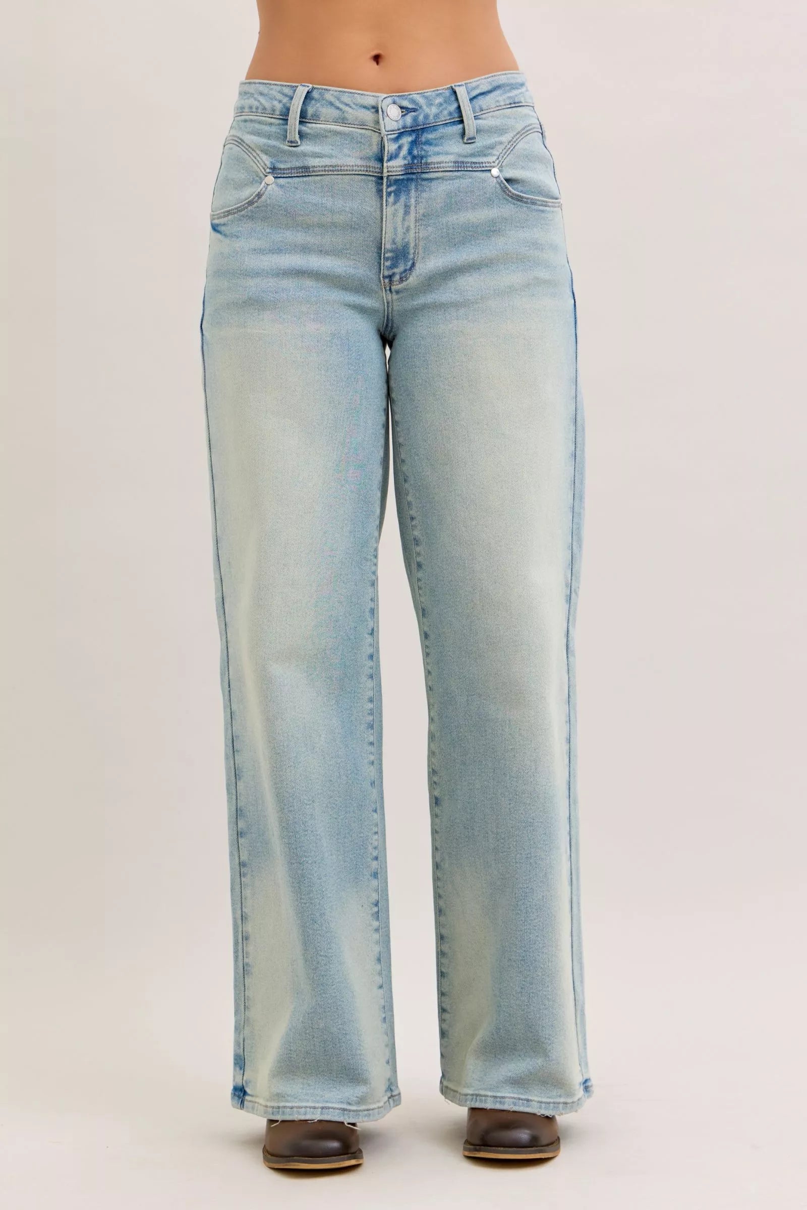 4a3fb40b-f937-4b05-bc31-f4e4602a3c9b-Max-Origin Judy Blue High Waist Column Straight Jeans - Image 1