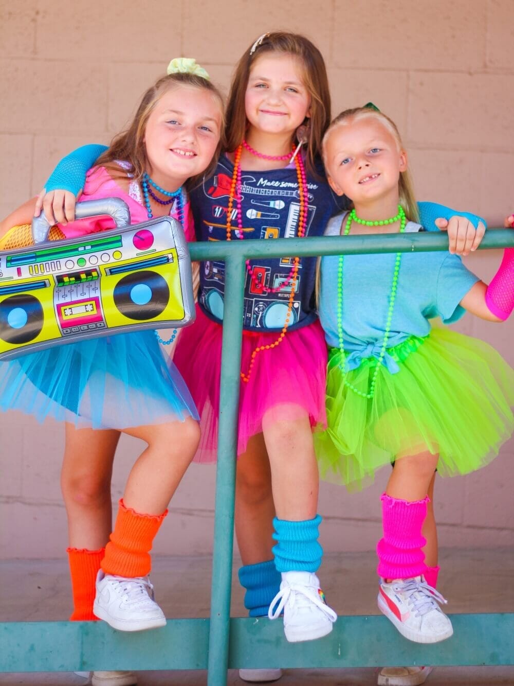 80_sCostume2_2cd3b2fb-208a-4413-9607-da009c70fa23 80s Tutu Costume Outfit for Kids, Adults, Plus Size - 4 Piece Dress Up Set - Image 1