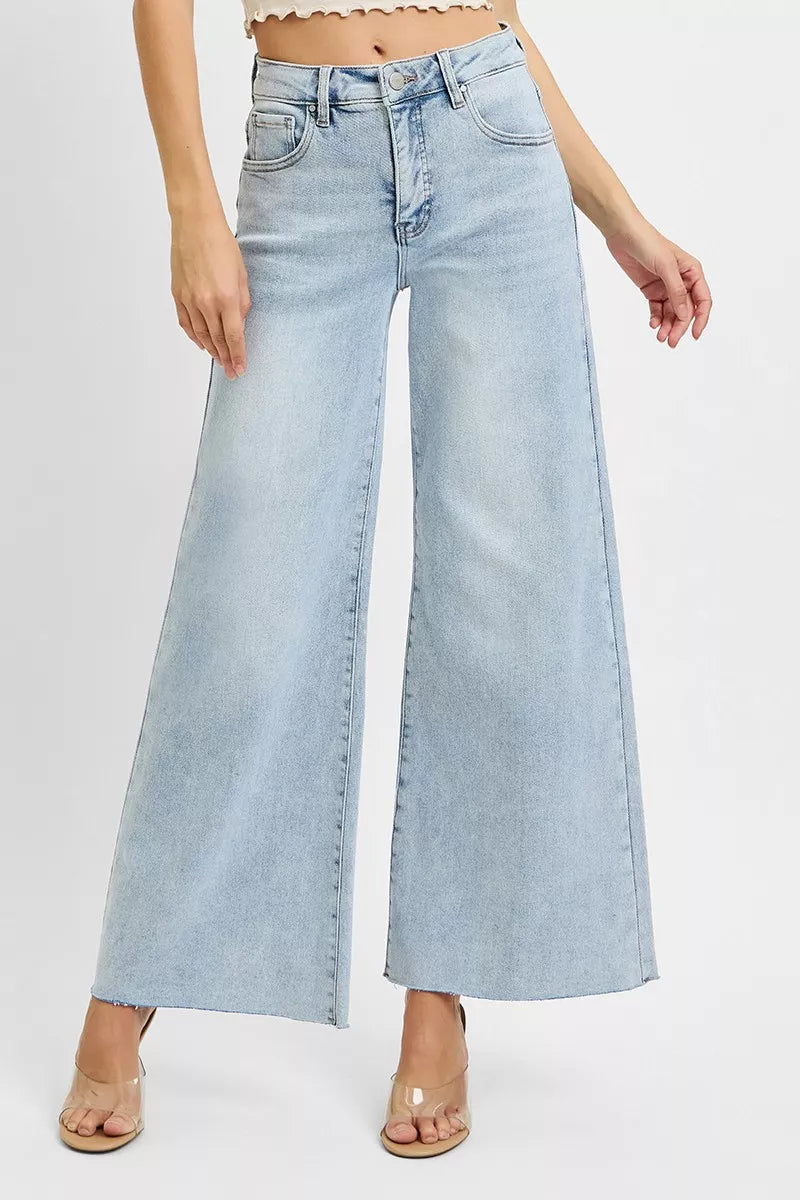 8eb6026aed094eeb88d968f63cccd060-Max-Origin RISEN Full Size High Rise Ankle Wide Palazzo Jeans Plus Size - Image 1