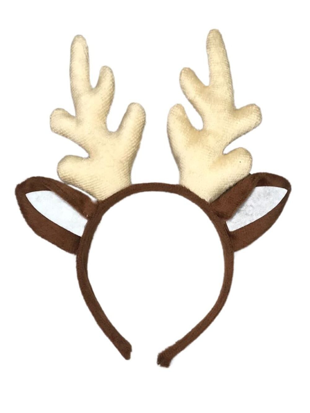 DeerHeadband Reindeer Antler Headband - Brown Deer Headband Costume Accessory Individual or Wholesale Bulk Multipack - Image 1