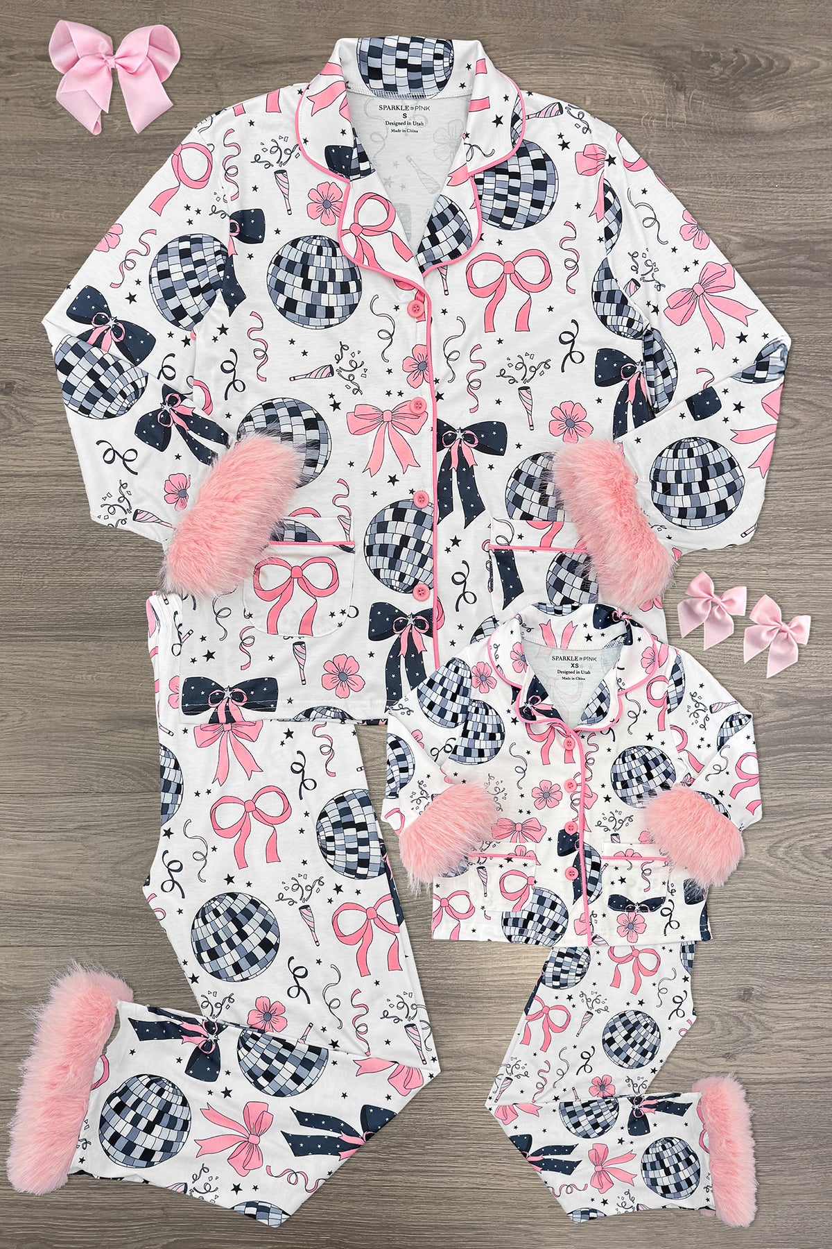 Discomomandmepajamas Mom & Me - Fuzzy Disco Pajamas - Image 1