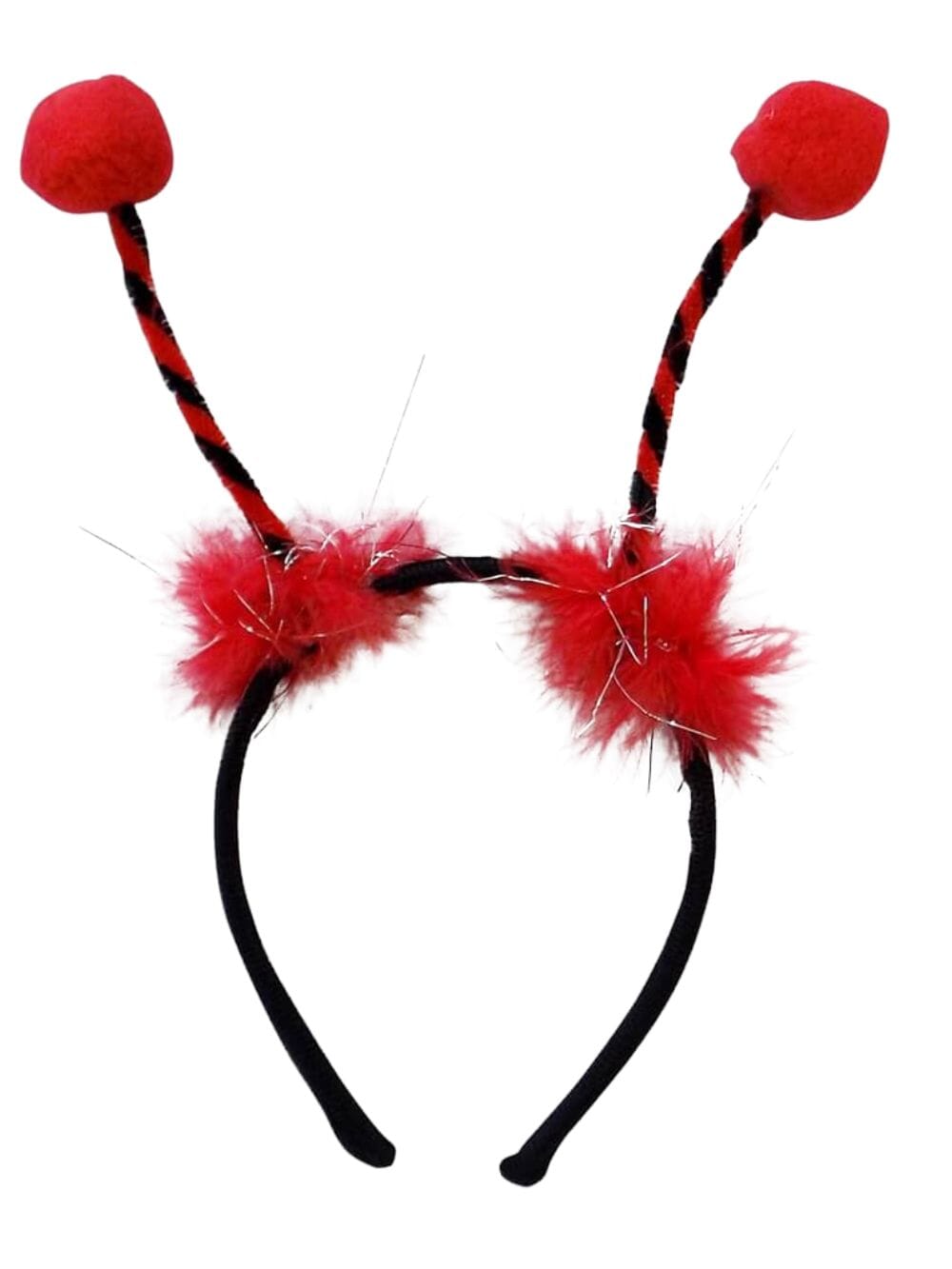 Ears_Ladybug Ladybug Headband Antennas, Kid or Adult Costume Accessories Individual or Wholesale Bulk Multipack - Image 1