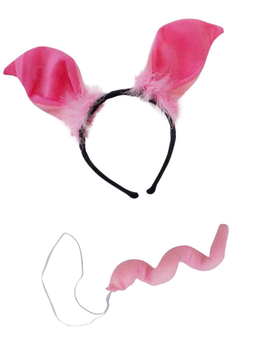 Ears_Pig Pig Headband Ears & Tail, Kid or Adult Size Costume Accessories Individual or Wholesale Bulk Multipack - Image 1