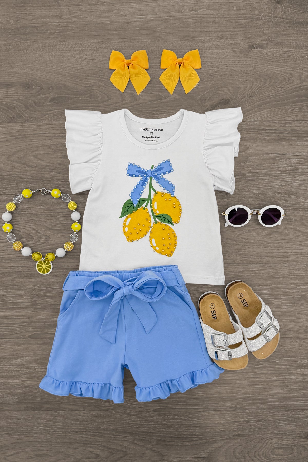 IMG_0370-Edit Blue Lemon Short Set - Image 1