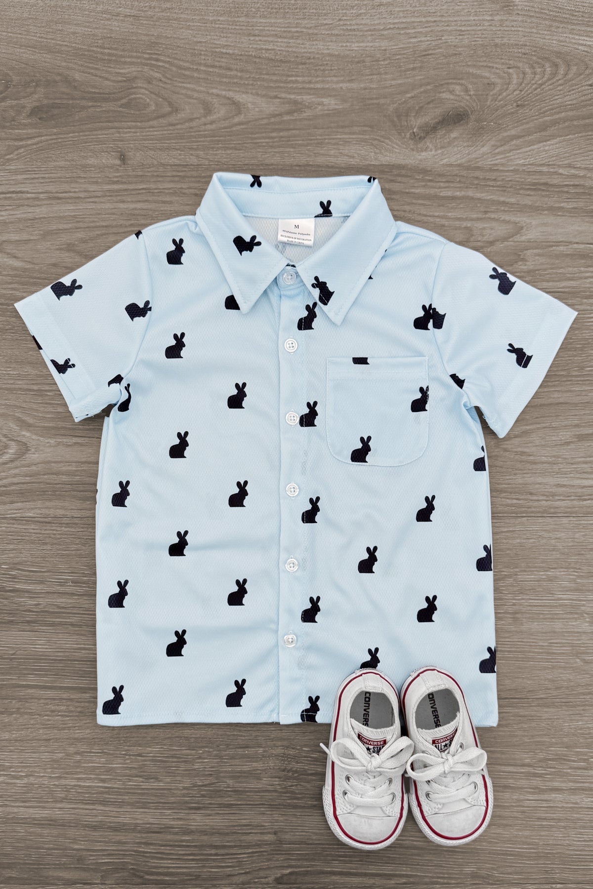 IMG_0436-Edit Blue Bunny Button Down - Image 1