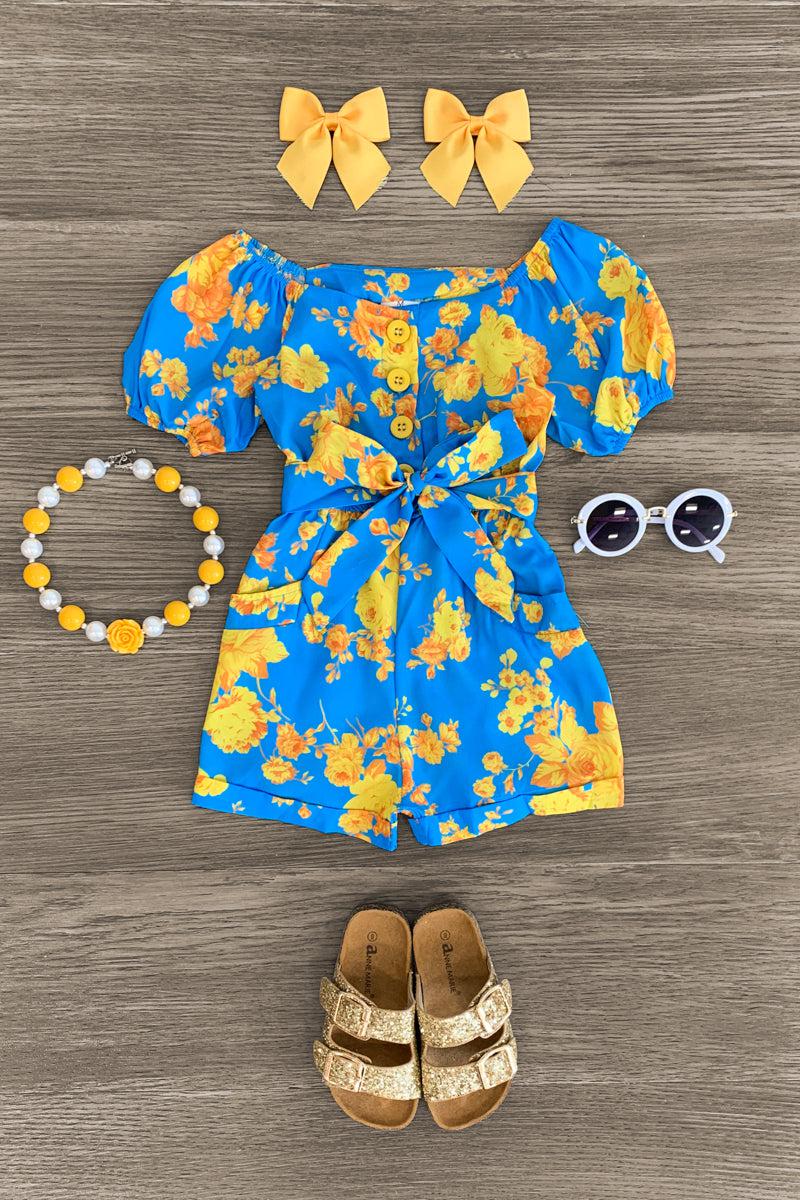 IMG_0461-Edit Blue & Marigold Romper - Image 1