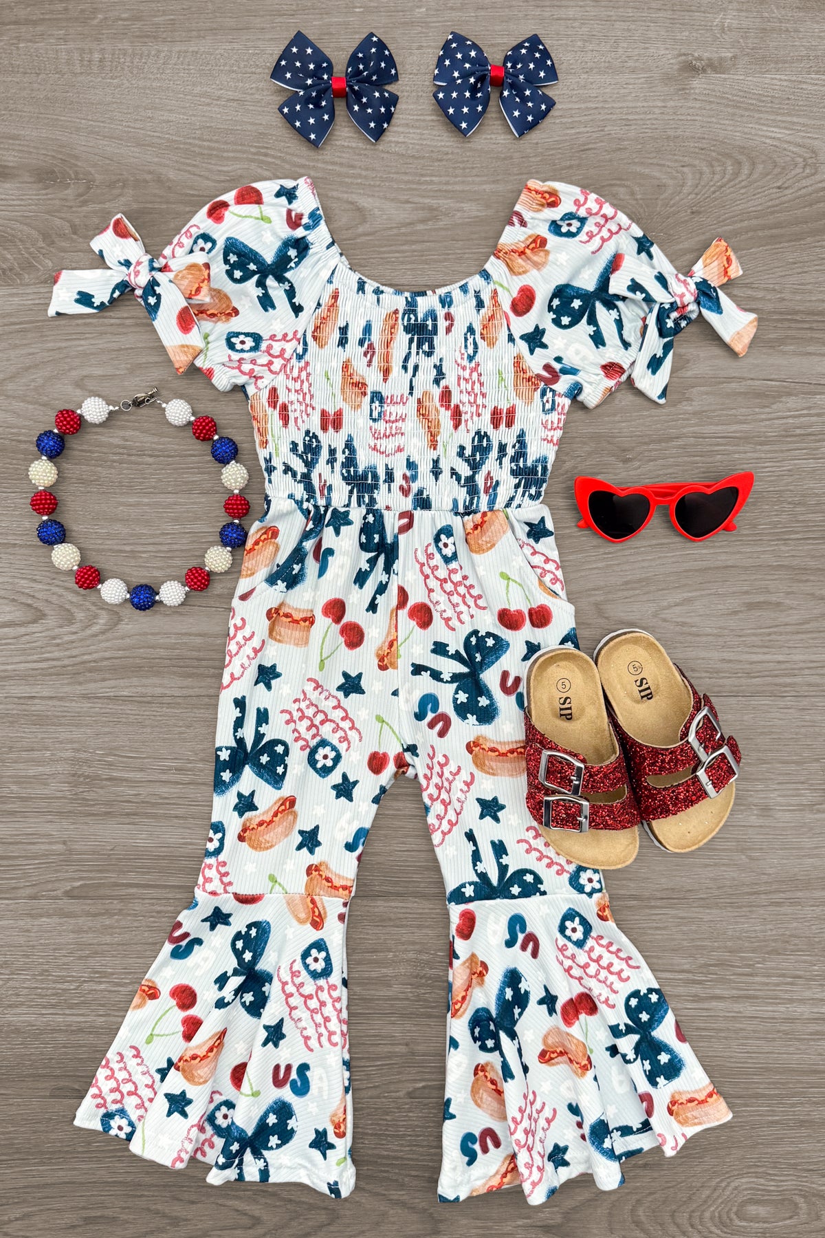 IMG_0725-Edit_652f5d07-c054-497d-8224-c0851f06d0c3 USA Bell Bottom Jumpsuit - Image 1