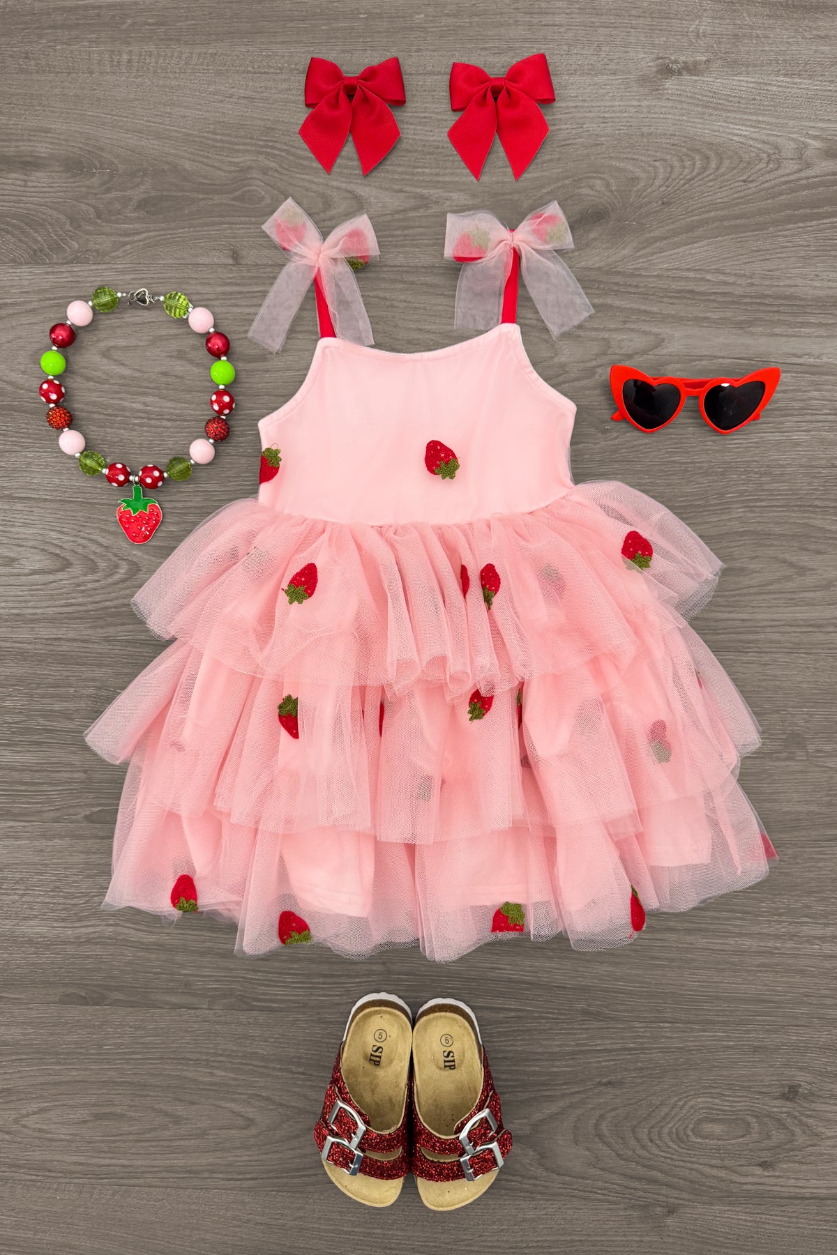 IMG_0960-Edit Strawberry Tulle Dress - Image 1