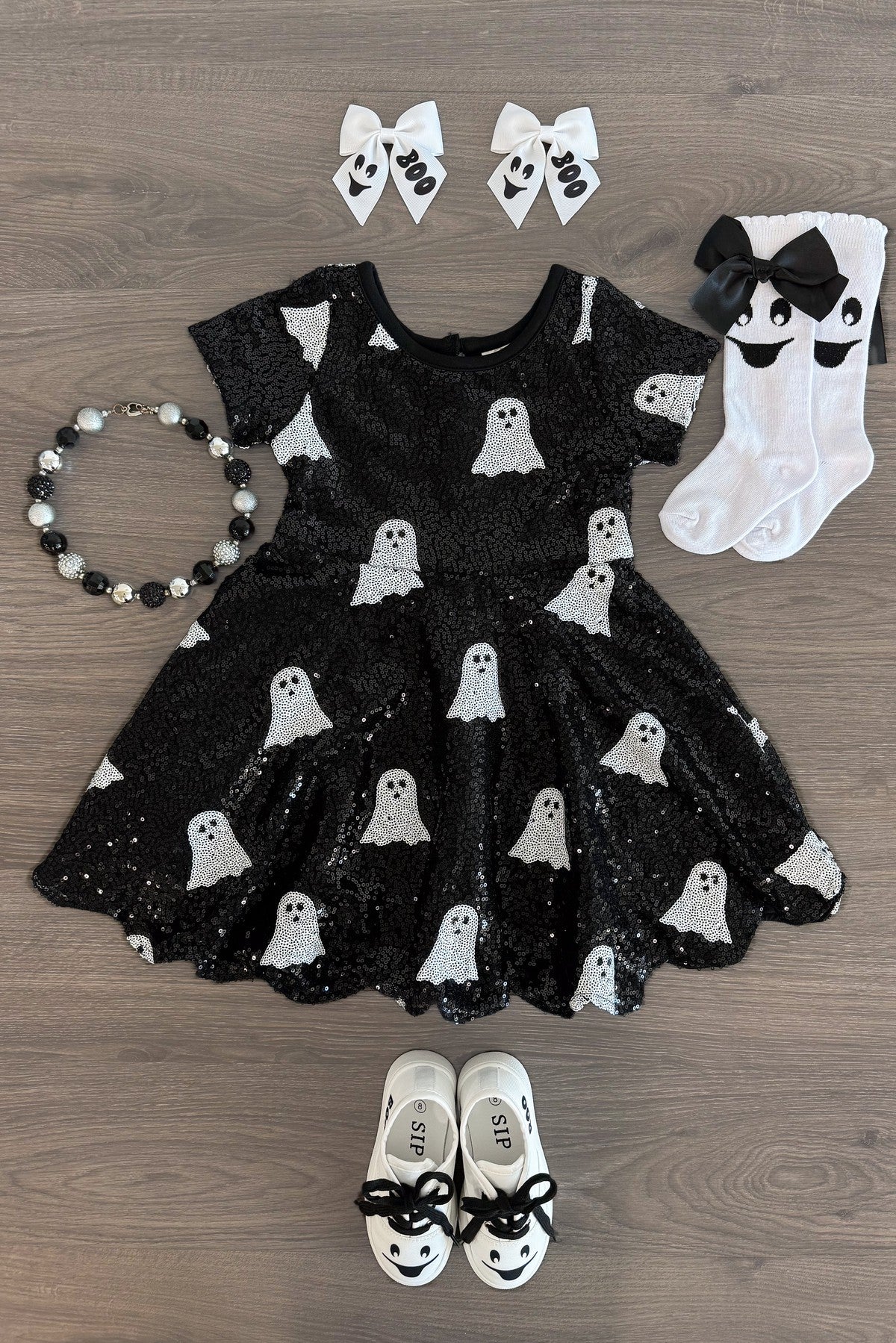 IMG_1379-Edit_5ba4c60a-9fee-43f2-97b2-f15ad108ce4d Black Sequin Ghost Dress - Image 1