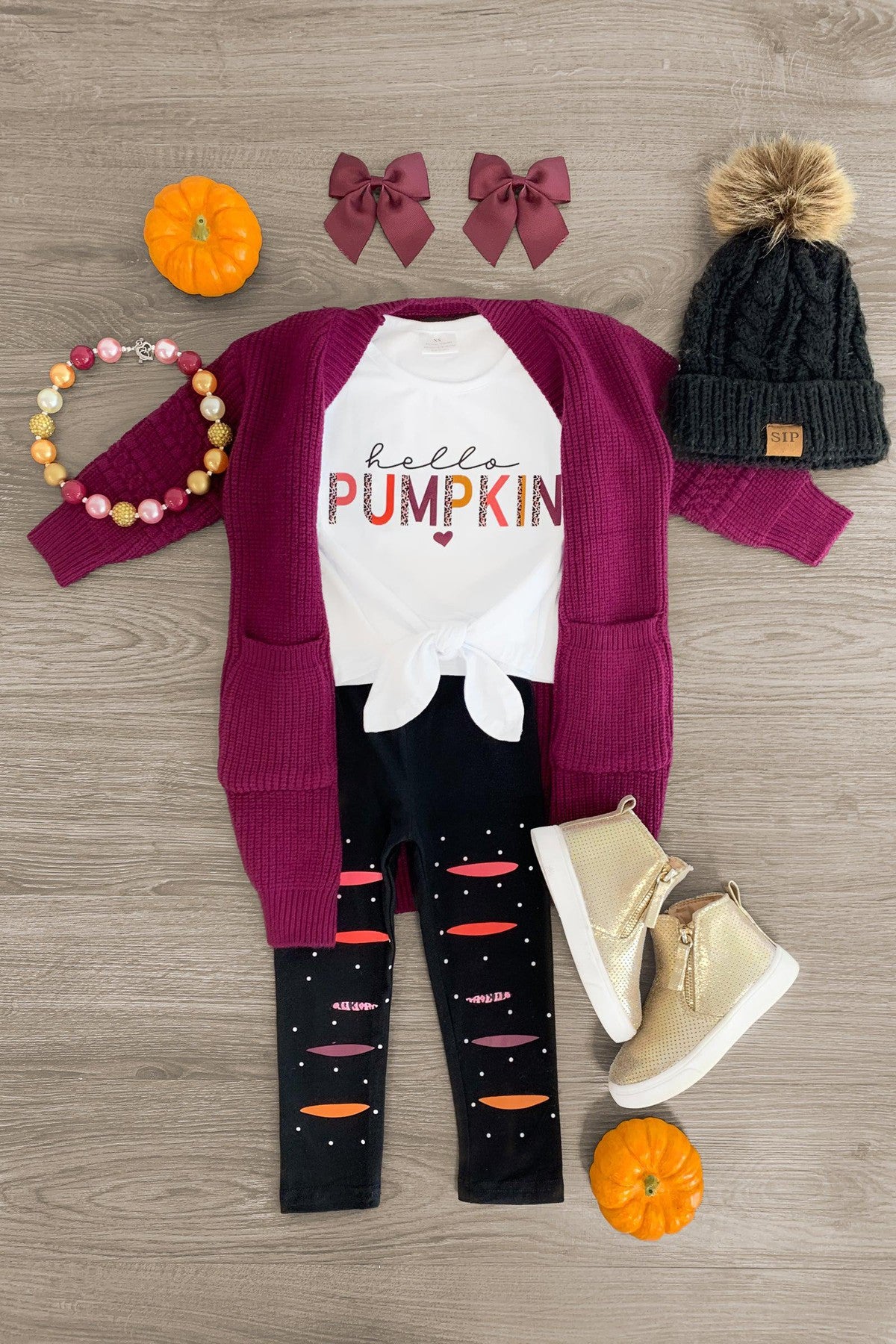IMG_3134-Edit "Hello Pumpkin" Legging Set - Image 1