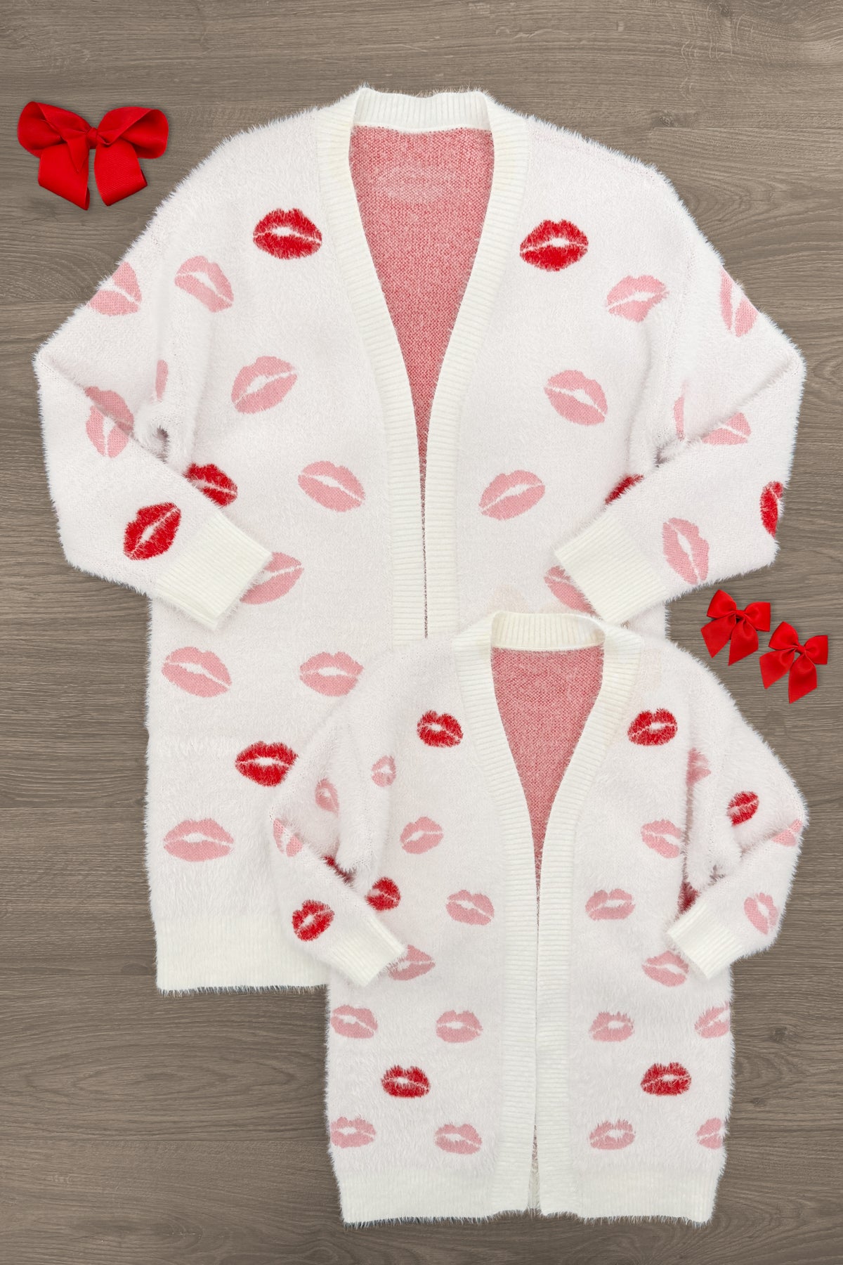 IMG_3276-Edit Mom & Me - Lipstick Kiss Cardigan - Image 1