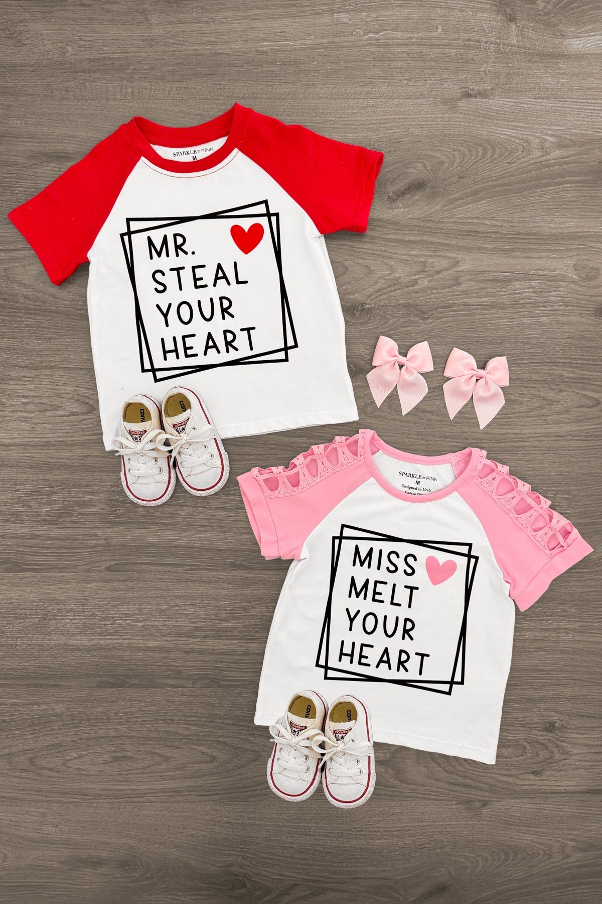 IMG_3328-Edit-2 "Mr. Steal Your Heart & Miss Melt Your Heart" Top - Boy or Girl - Image 1