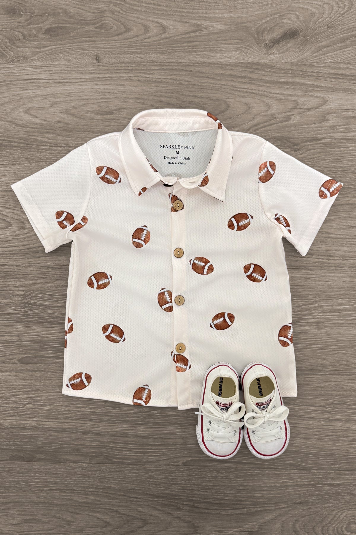 IMG_3534-Edit Football Button Down Top - Image 1