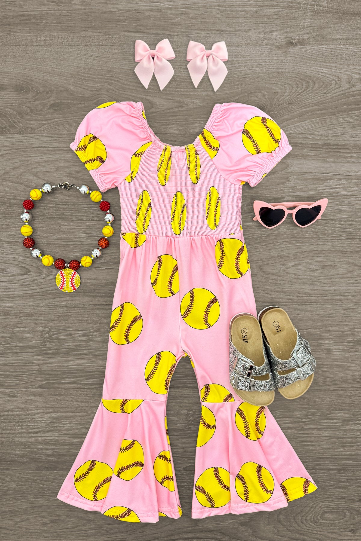 IMG_4239-Edit Pink Softball Jumpsuit - Image 1