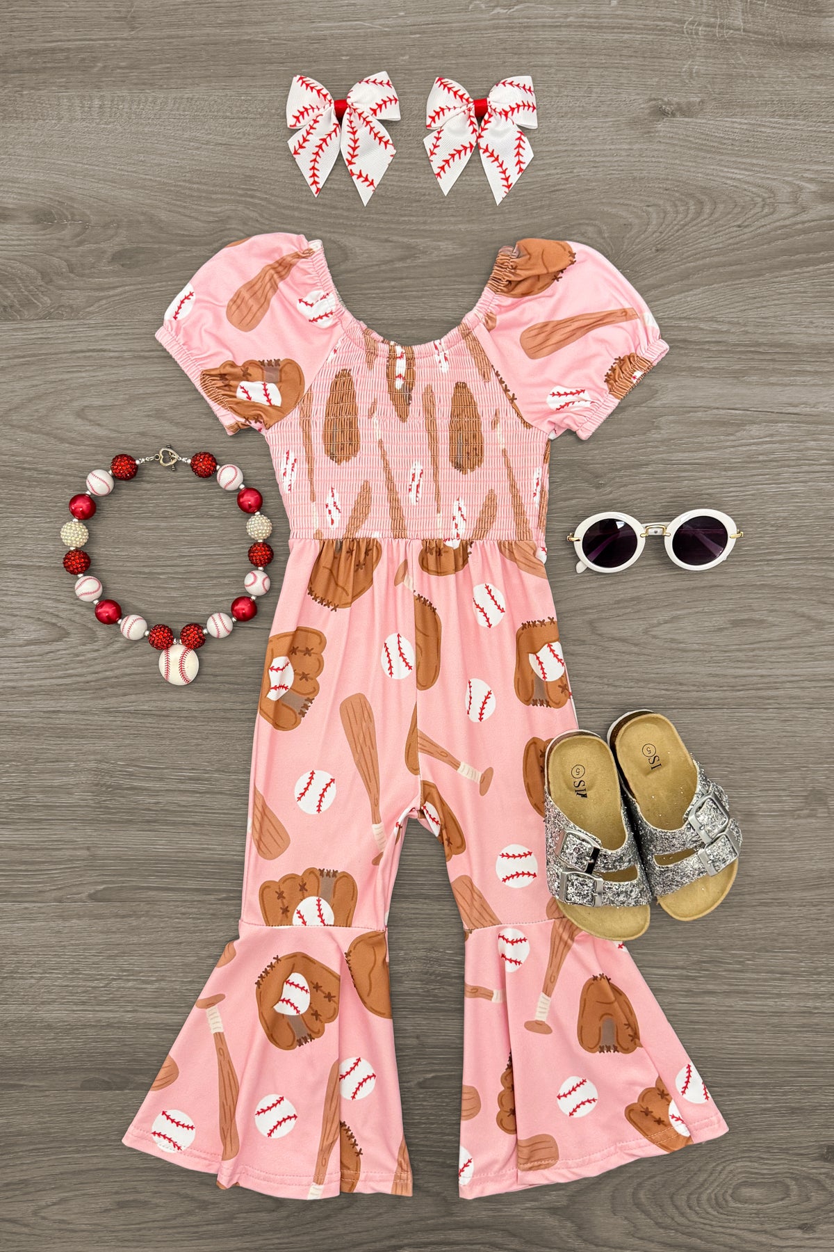 IMG_4244-Edit Pink Baseball Jumpsuit - Image 1