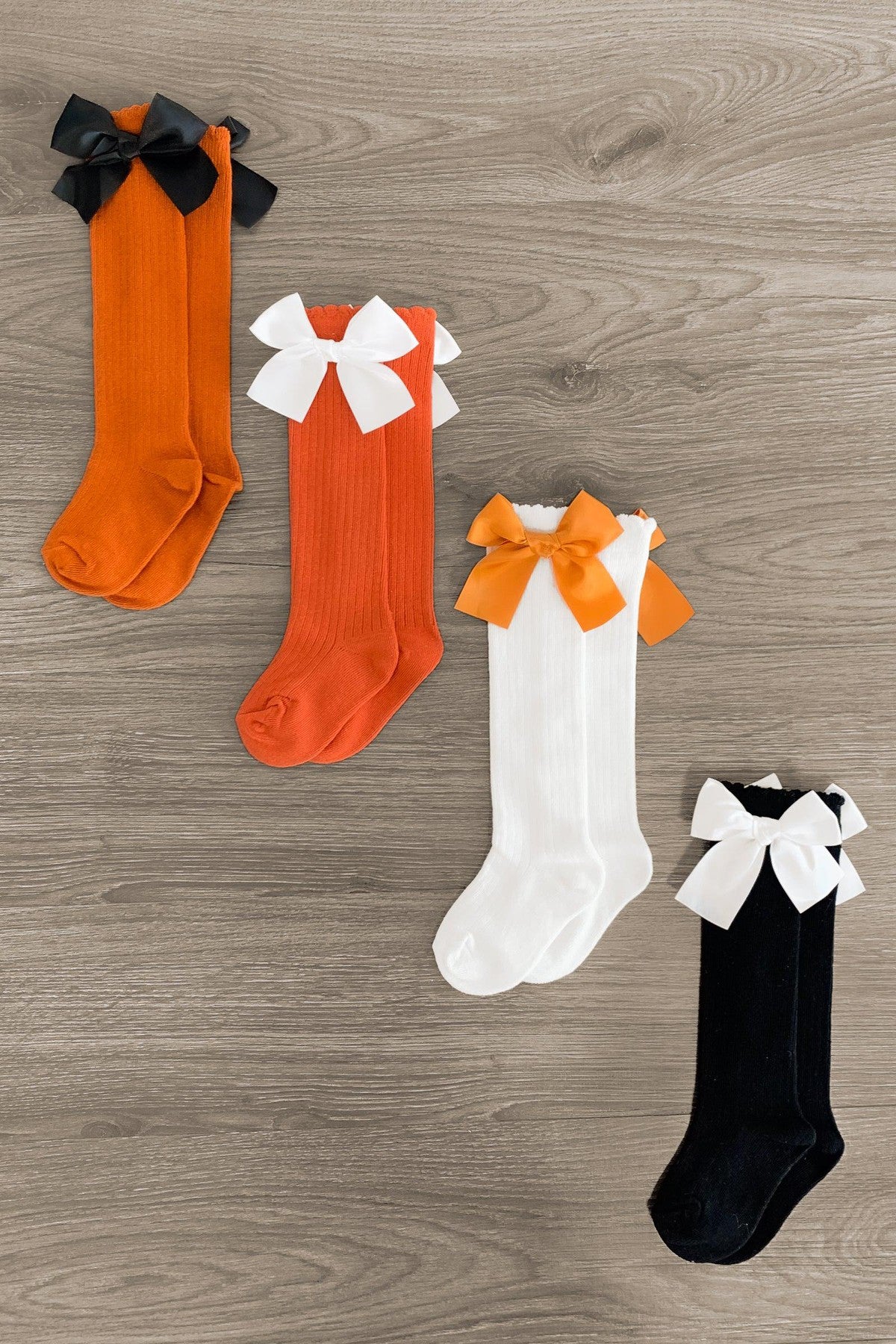 IMG_6177-Edit Knee High Silk Bow Socks - Image 1