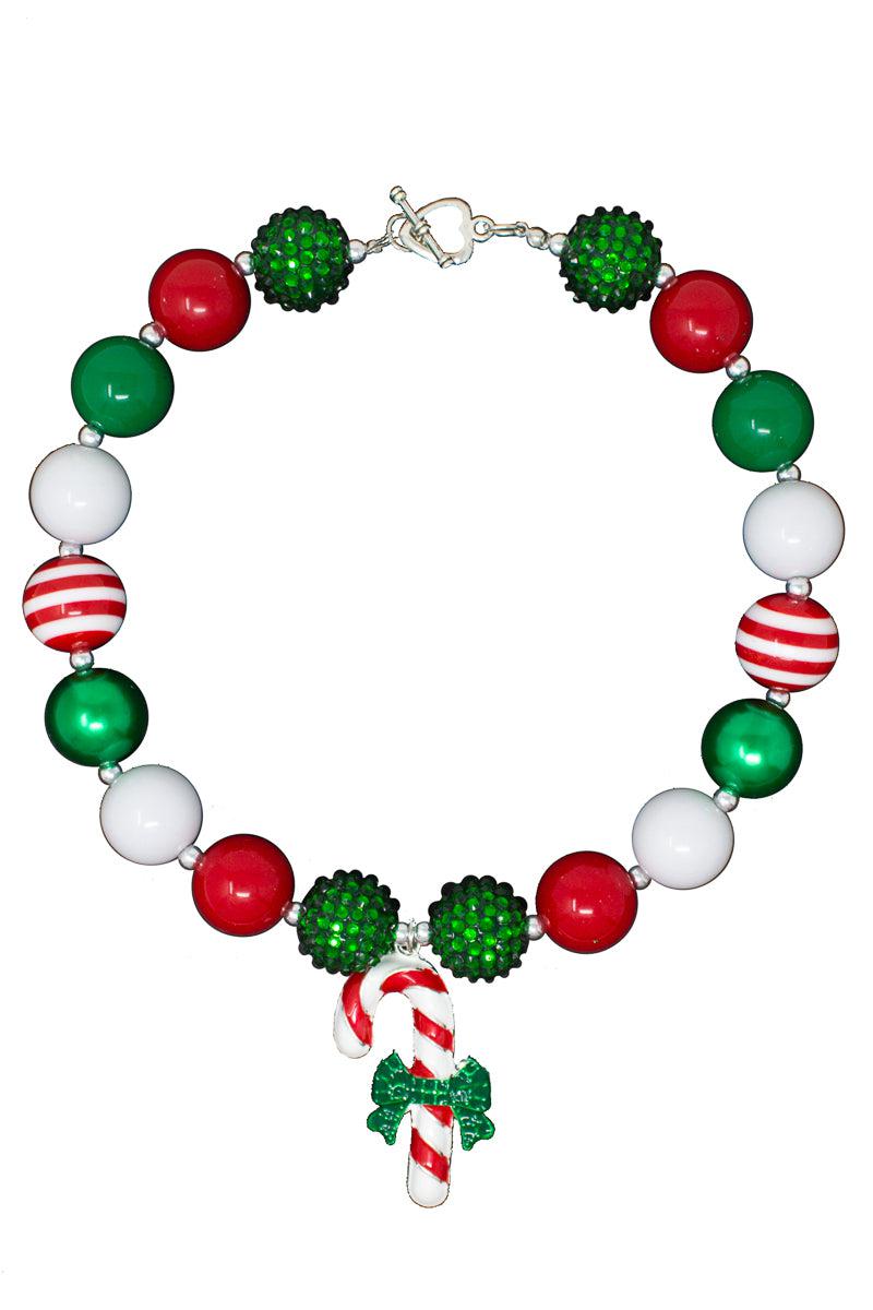 IMG_6417-Edit Candy Cane Bubblegum Necklace - Image 1