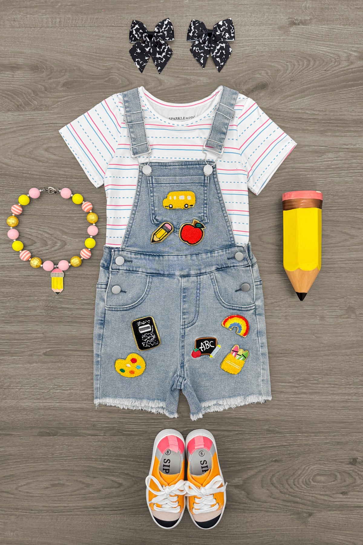 IMG_6597-Edit-Edit School Patch Denim Overall Set - Image 1