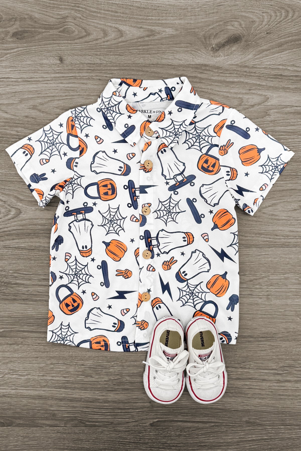 IMG_7300-Edit Skater Ghost Button Down Top - Image 1