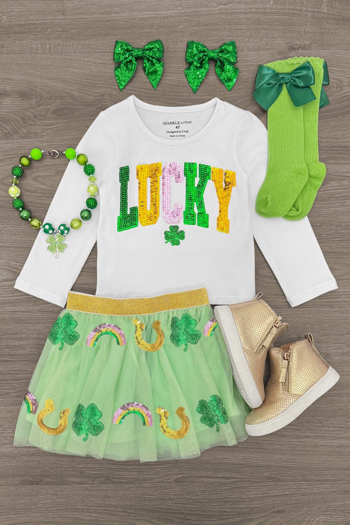 IMG_9263-1Edit "Lucky" Sequin Charms Skirt Set - Image 1