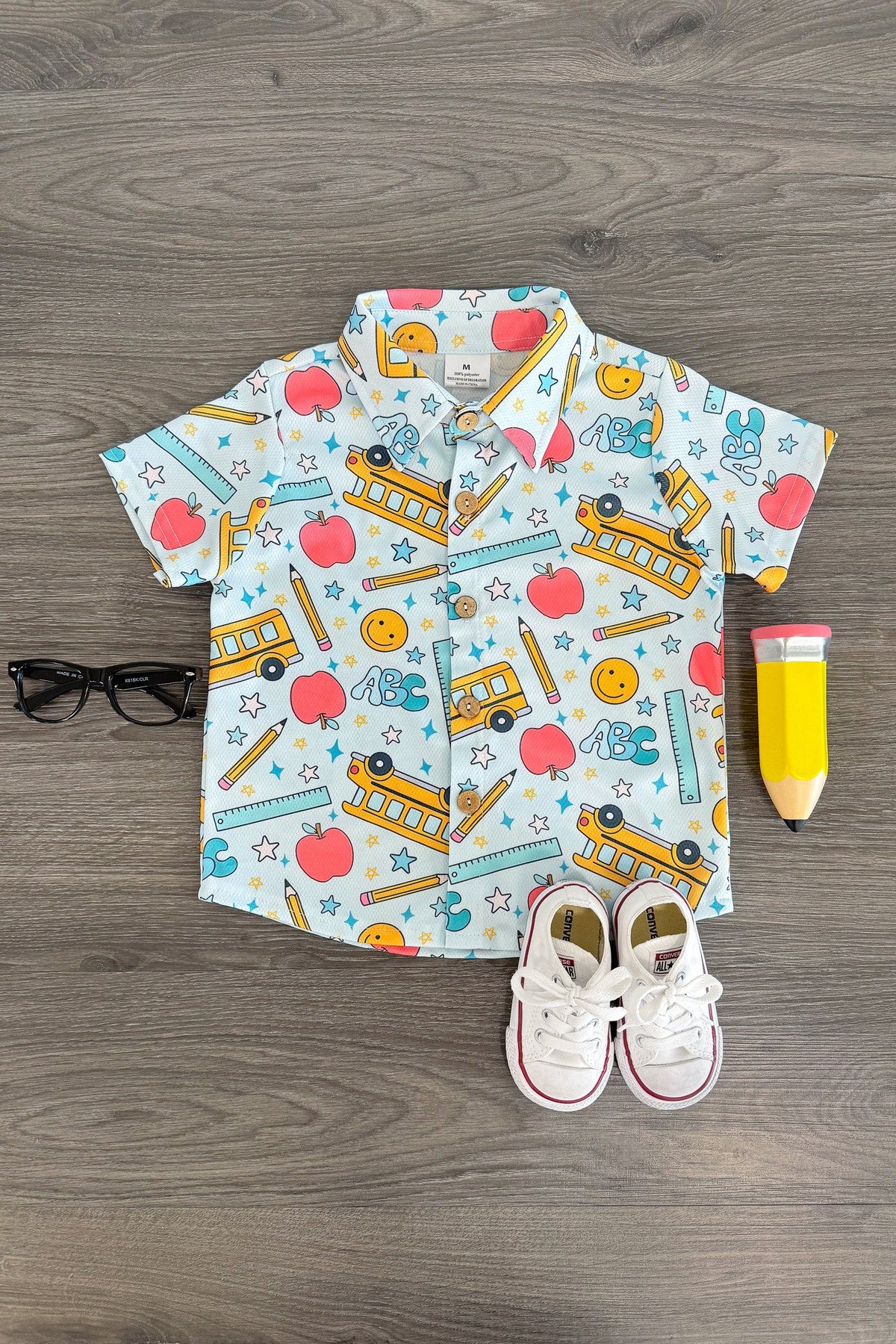 IMG_9518-Edit Pastel School Button Down Top - Image 1
