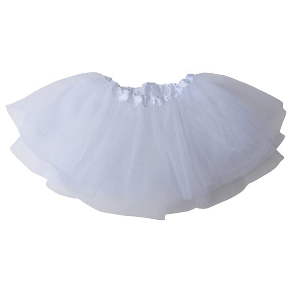 InfWhites White Baby Infant Tulle Tutu Skirt Baby Size 5 Layer Basic Ballet Tutu - Image 1