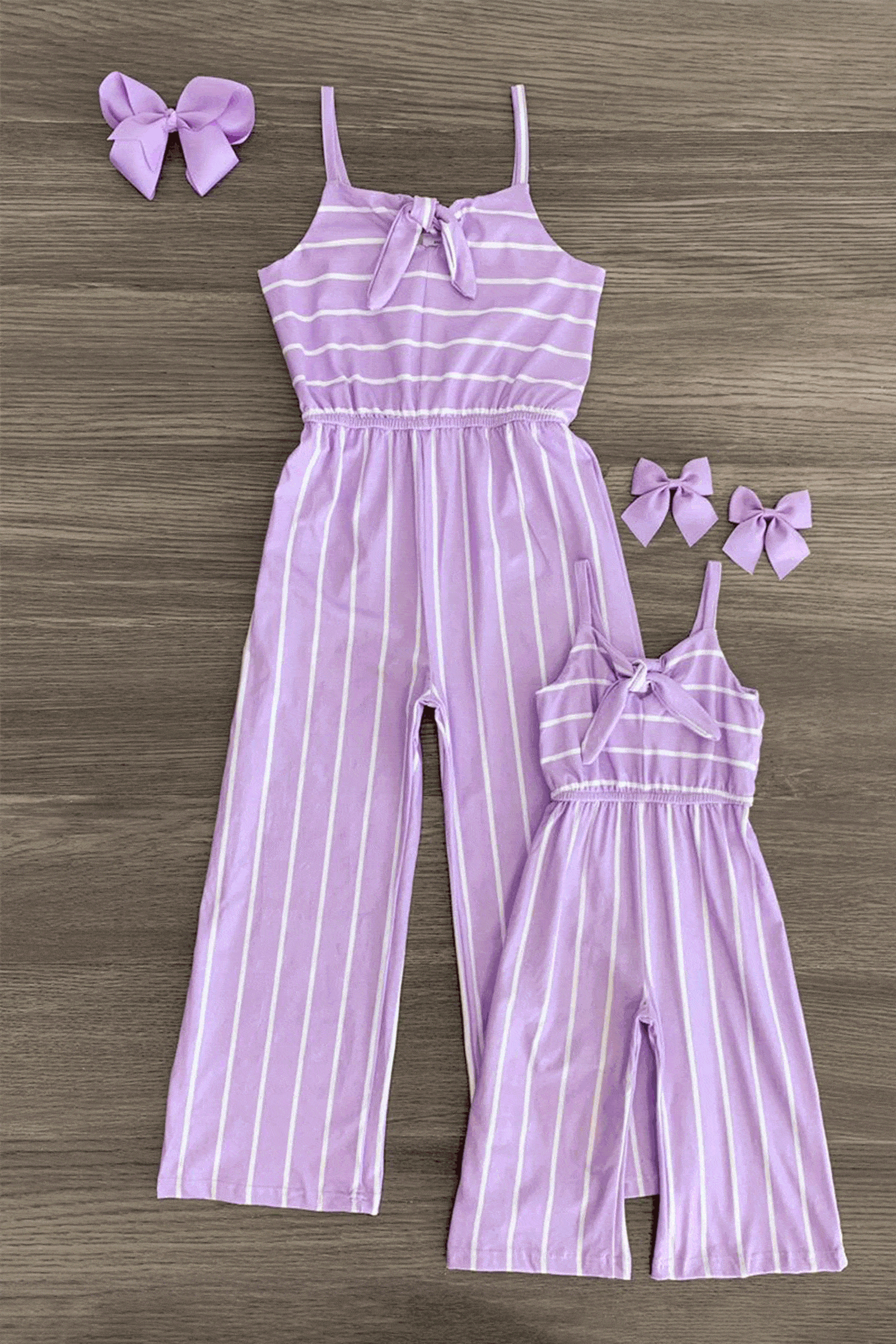 Romper-Gif_1 Mom & Me - Stripe Jumpsuit - Image 1