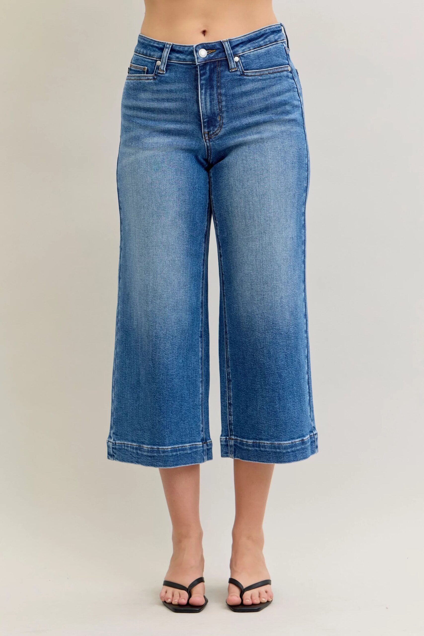 b520ebfe6666455d9227ab727095796a-Max-Origin Judy Blue Mid Rise Crop Wide Leg Jeans - Image 1