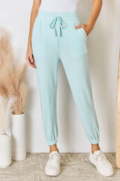 bf294f72-c321-45a9-89e0-a25981831097-Min RISEN Full Size Drawstring Ultra Soft Knit Jogger - Image 1