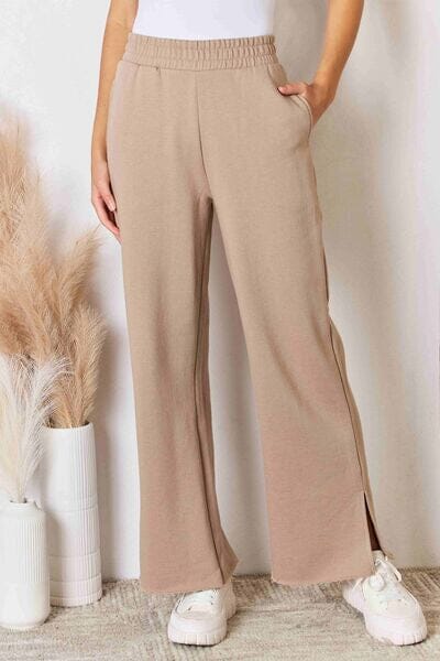c21570ca-3f8c-4297-ad3c-e7c818b4ff14-Min RISEN Wide Waistband Slit Wide Leg Pants - Image 1