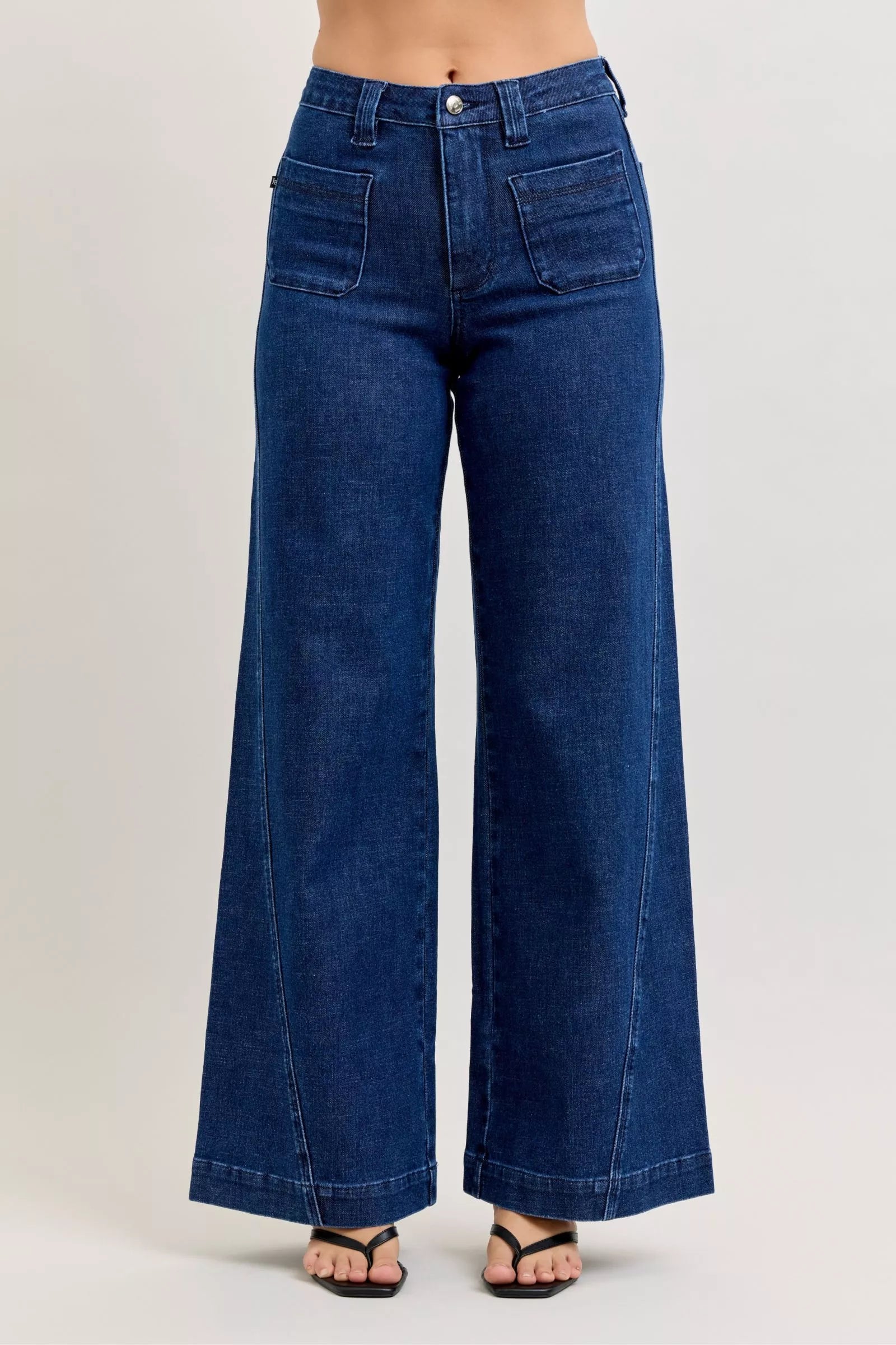 c81f7df5-fdc4-4b35-864e-6a3b460d6ece-Max-Origin Judy Blue High-Waisted Retro Wide Jeans with Patch Pkts & Twisted Seams - Image 1