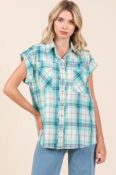 edb5ef79-3b42-40df-ac51-3a25059a433b-Min Mittoshop Mineral Wash Plaid Button Down Shirt - Image 1