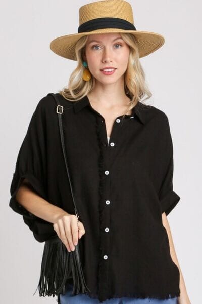 f02c7c68-236c-43e3-804a-6294e628681b-Min Umgee Full Size Linen Blend Button Down Shirt Plus Size - Image 1