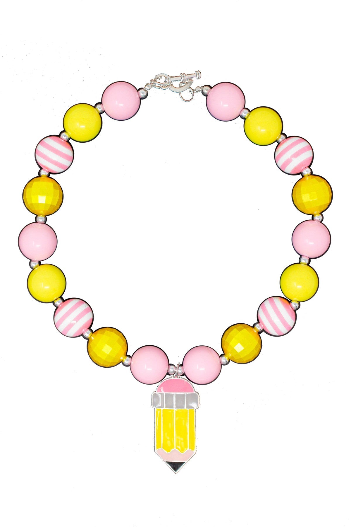 pencil-bubblegum-necklace-accessory-sparkle-in-pink-14827893850186_f7671f77-728f-4314-b0b0-435e99e64079 Pencil Bubblegum Necklace - Image 1