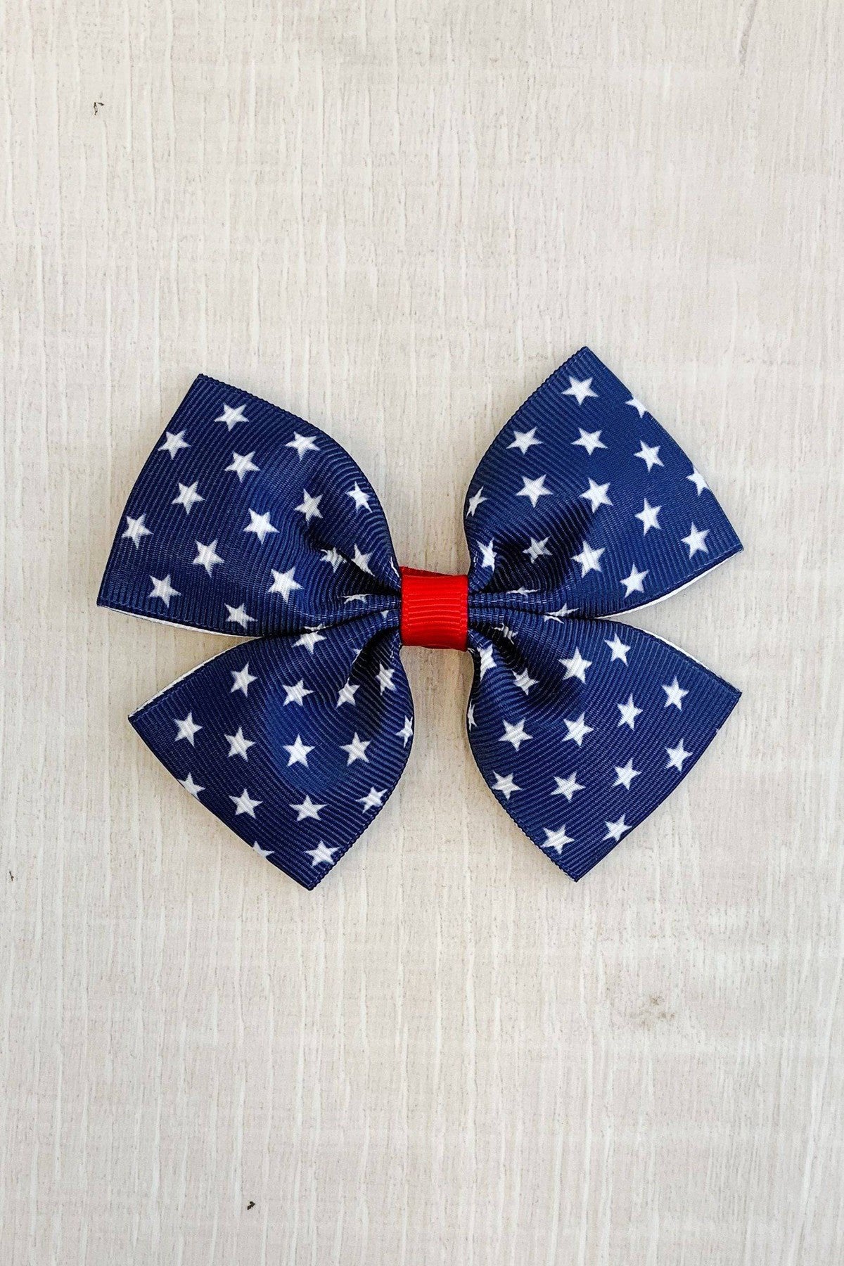 red-white-blue-star-bow-accessory-sparkle-in-pink-28603536015434 Red, White, & Blue Star Bow - Image 1